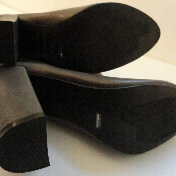 Michael Antonio Solange Grey Chunky Heel Boots Size US 8.5 - Picture 6 of 7